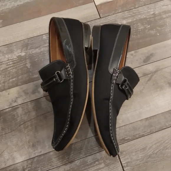 Donald Pliner Donnien Black Leather Loafer Dress Shoes Size 11M - Picture 9 of 9